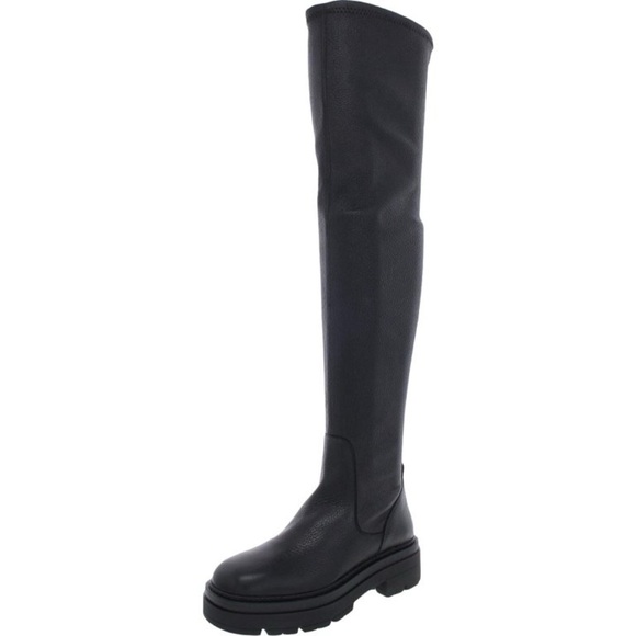 Steve Madden Industry Over-The-Knee Lug-Sole Boots like new size 39 black - Picture 4 of 8